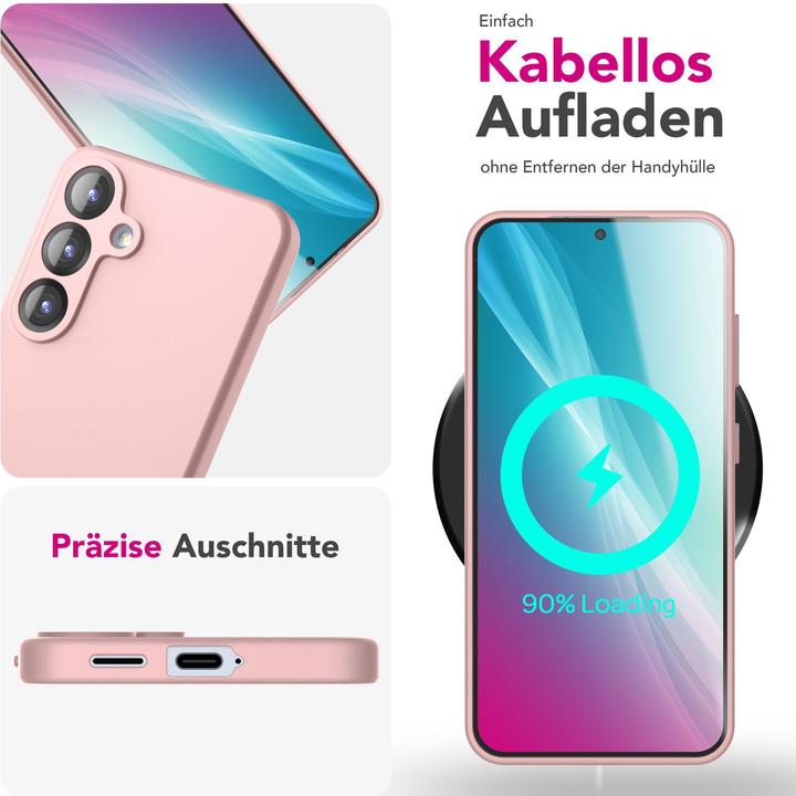 Actual product image Nalia Phoenix - Abwischbare Flüssigsilikon Hülle - Easy Clean Liquid Silicone Cover (Samsung Galaxy S25)