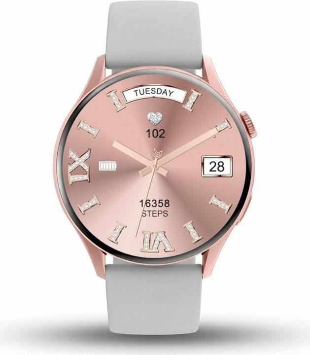 Actual product image Gravity Zegarek damski SMARTWATCH GT11-8 RGD/RGD/GY (45 mm)