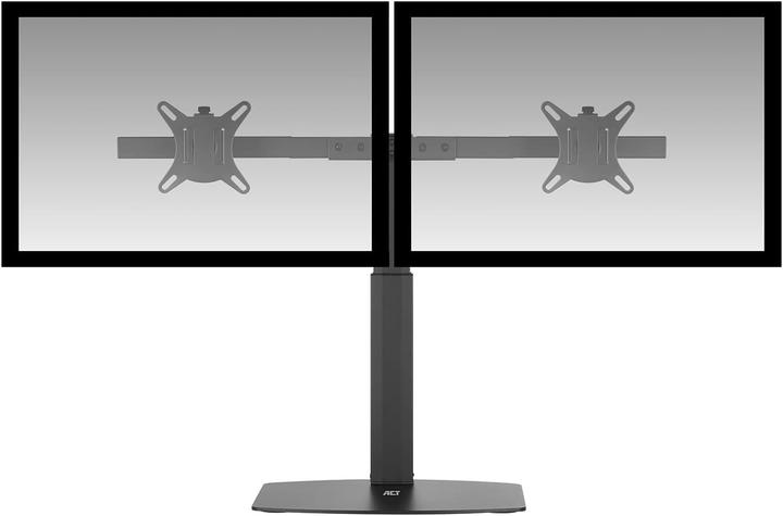 Actual product image ACT Monitor Desk Stand, 2 screens up to 27ö, with gas spring (Table, 27", 12 kg)
