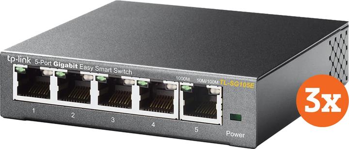 Image du produit TP-Link TL-SG105E 3-Pack (5 ports)