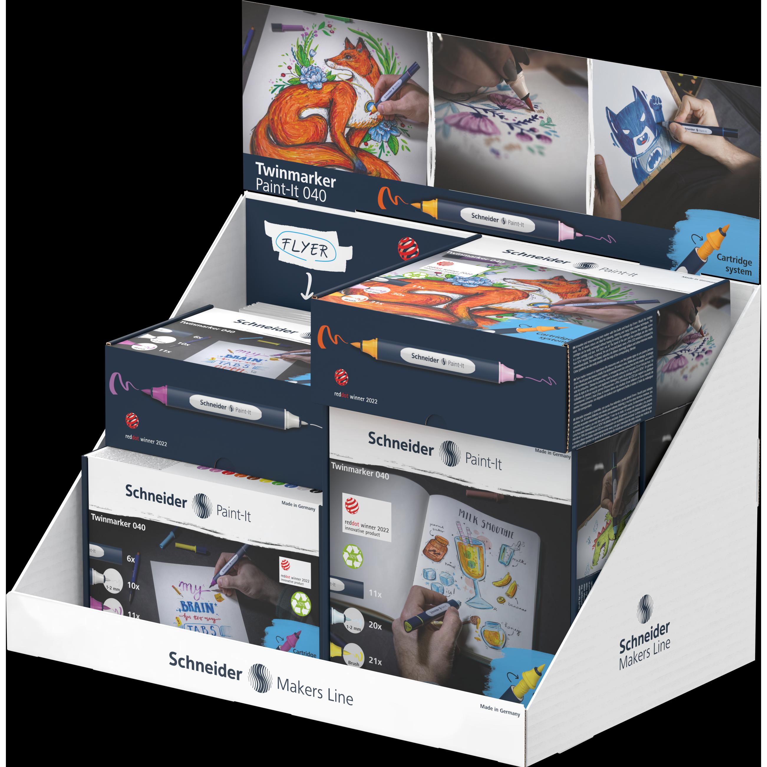 Thumbnail - Schneider, Kasse, Display Twinmarker Paint-It 040