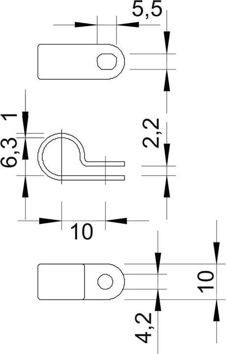 Actual product image OBO Bettermann Mounting clamp
