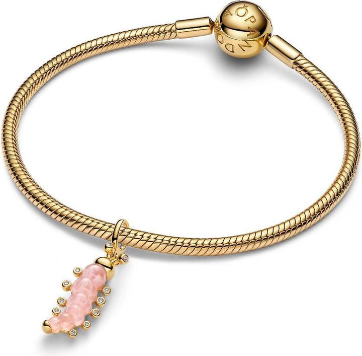Image du produit Pandora Rosafarbene Raupe Charm (Métal)