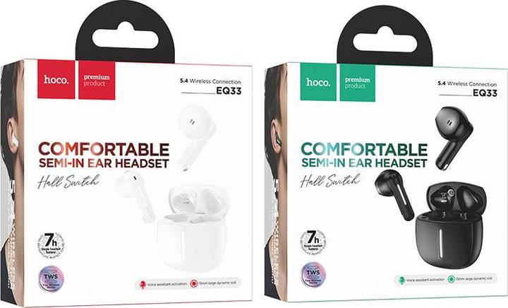 Produktbild Hoco Tablet accessories Wireless earphones TWS EQ33 white (7 h, Kabellos)