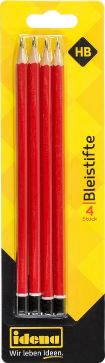 Image du produit Idena Crayon HB 4 pièces FSC100%. (HB, 4 x)