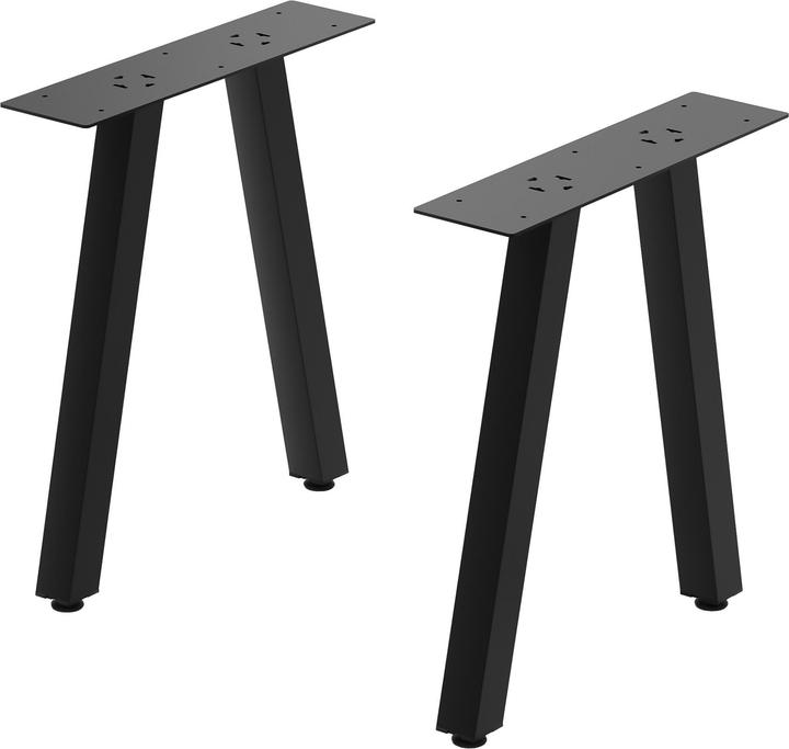 Produktbild En.Casa Tischgestell 2er Set Heustreu 45x40cm Schwarz