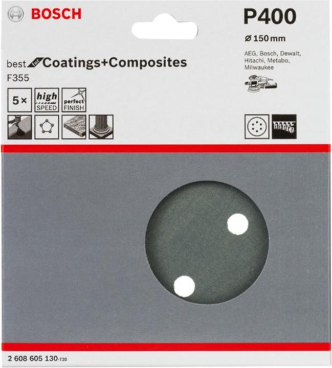 Produktbild Bosch Professional Zubehör PRO F355 Schleifblatt, 150 mm, G400 (400)