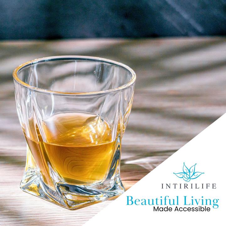 Produktbild Intirilife 2x Whisky Glas 'TWISTED (2x, Whiskygläser)