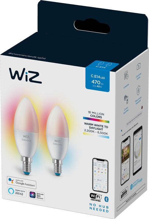 Actual product image WiZ Tunable White & Color (E14, 4.90 W, 470 lm, 2 x, F)