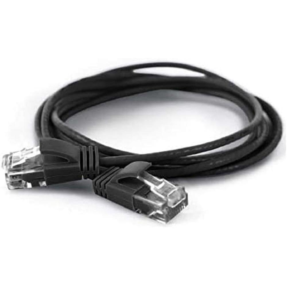 Wantec wW Patchkabel CAT6A (rund 2,8mm) UTP schwarz 20m (U/UTP, CAT6a, 20 m), Netzwerkkabel