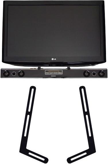Produktbild OMB Soundbarhalterung-Set, schwarz, 2 Stk. Metall