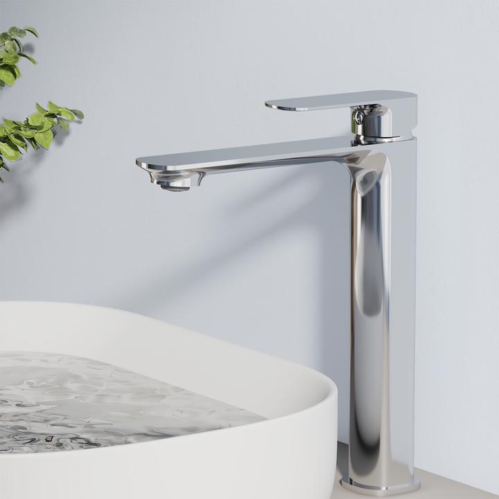 Image du produit Emke Robinet chromé, 335x233x46 mm, laiton, cartouche céramique, mitigeur avec aérateur