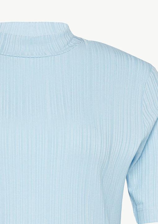 Actual product image Comma T-Shirt Schmales T-Shirt mit Stehkragen und Rippstruktur (32)