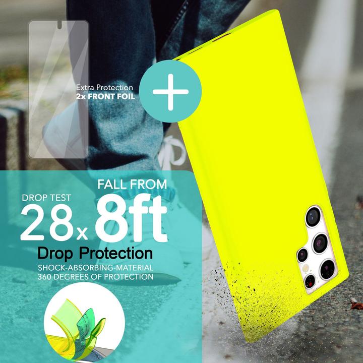 Produktbild Nalia Neon Silikon Hülle mit 2x Displayschutz (Samsung Galaxy S23 Ultra)