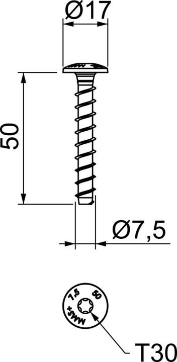 Produktbild OBO Bettermann Brandschutz-Schraubanker (1 Schrauben pro Stück)