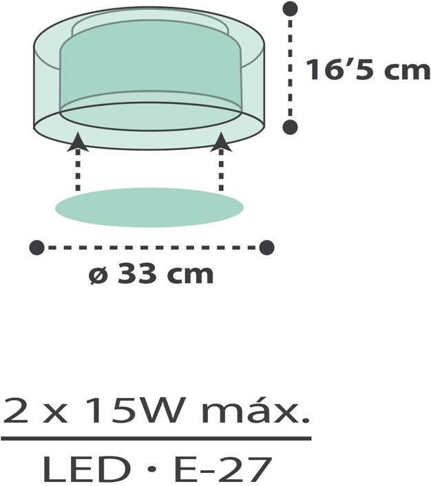 Image du produit Dalber Clouds Green (E27)