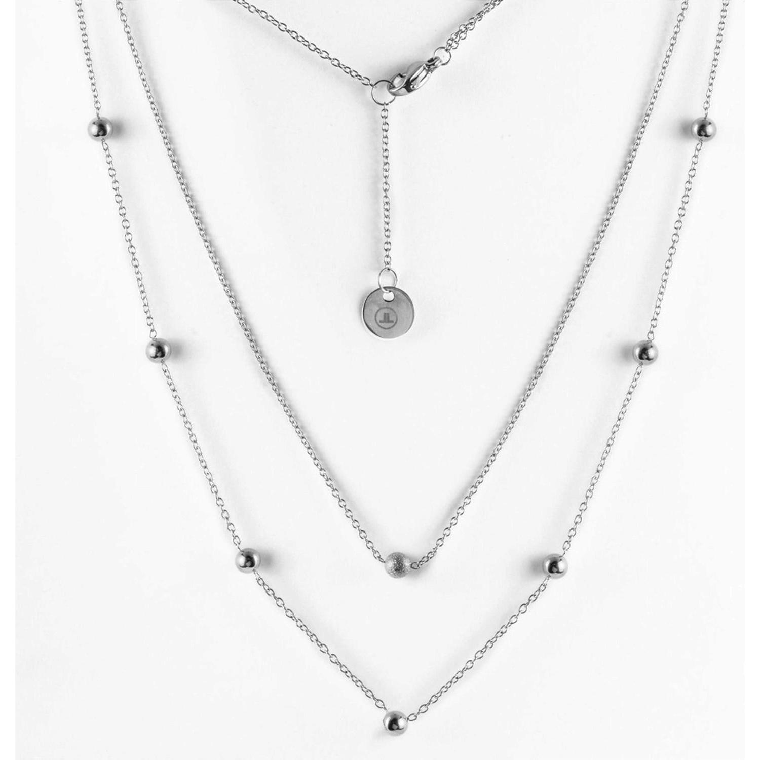 Jacques Lemans, Halsschmuck, Kette, (Edelstahl, 45 cm)