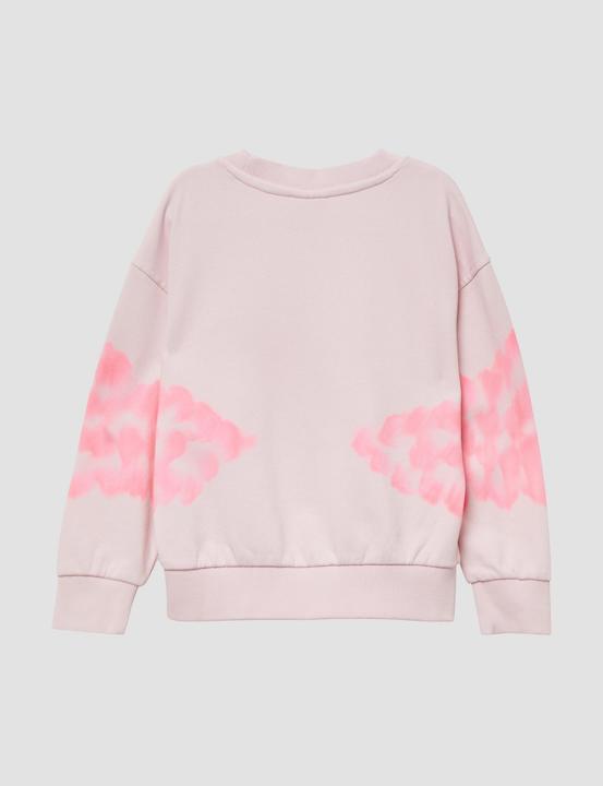 Produktbild S.Oliver Sweatshirt Oversized-Sweatshirt mit Batik-Effekt (104, 110)