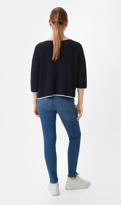 Produktbild Comma Strickpullover Strickpullover mit Kontrast-Details (34)