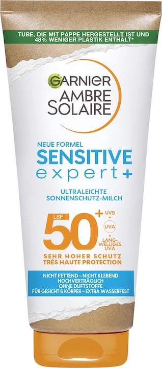 Garnier Ambre Solaire Sensitive expert+ (Suntan lotion, SPF 50+, 200 ml, 210 g)
