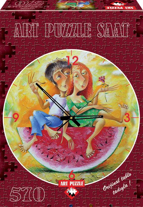 Produktbild Lamberth ART PUZZLE Puzzle Uhr Wir lieben rot 570 Teile (570 Teile)