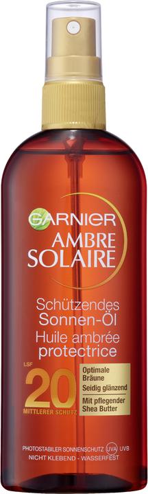 Actual product image Garnier Ambre Solaire (Suntan oil, SPF 20, 150 ml, 172 g)