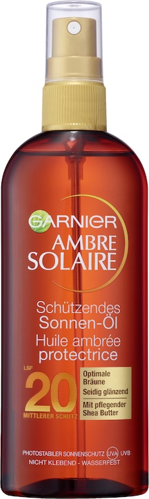 Image du produit Garnier Ambre Solaire (Huile solaire, SPF 20, 150 ml, 161 g)