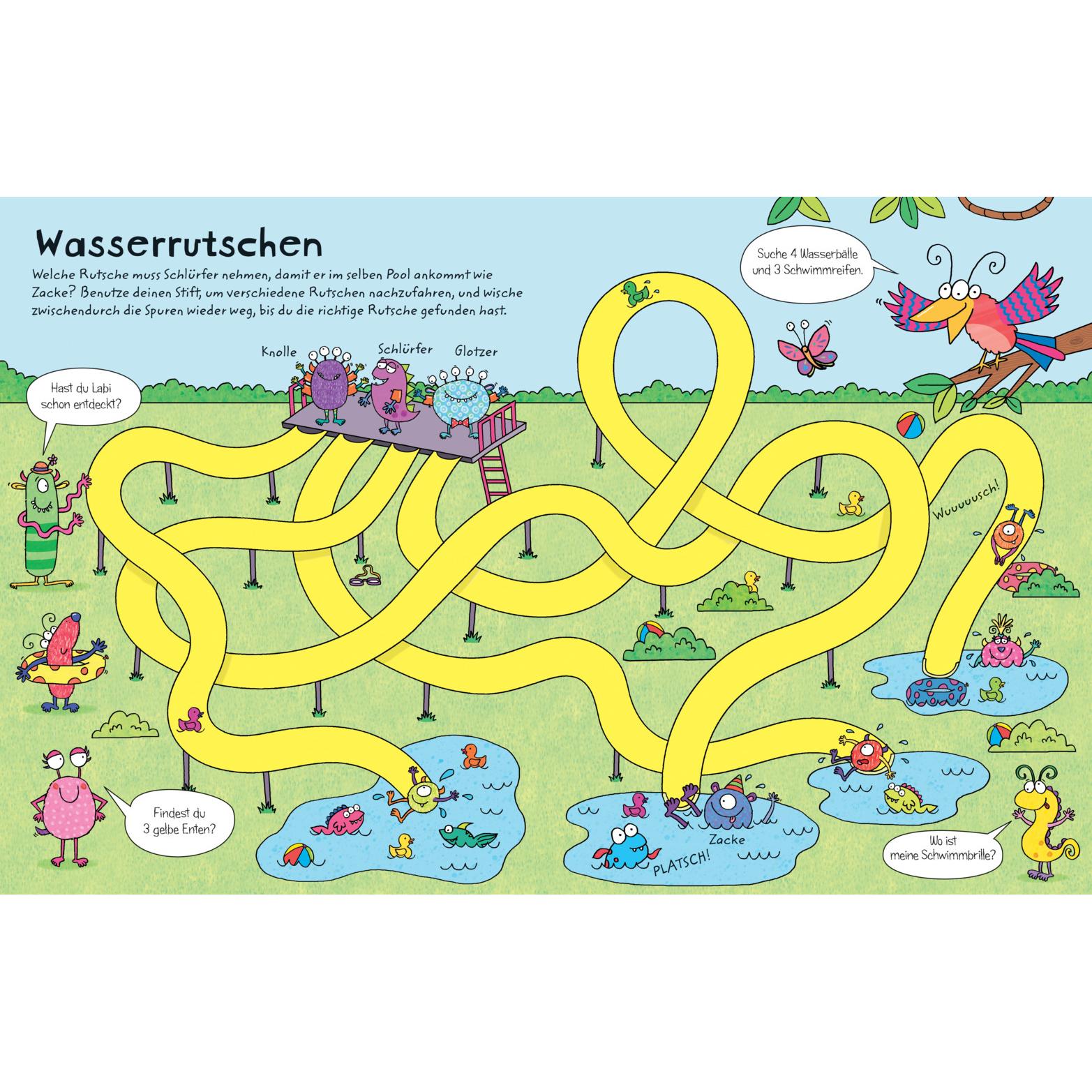 Thumbnail - Mein Wisch-und-weg-Buch: Monster-Labyrinthe, Kinderbücher von Jane Bingham