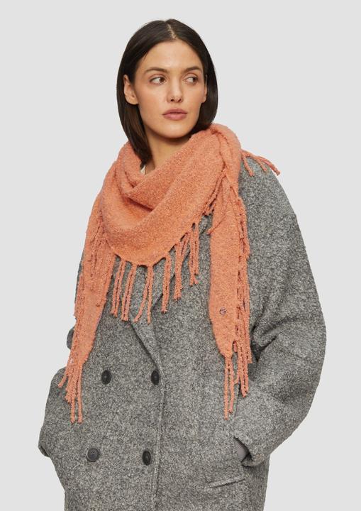 Produktbild s.Oliver Tuch Bouclé-Tuch mit Fransen