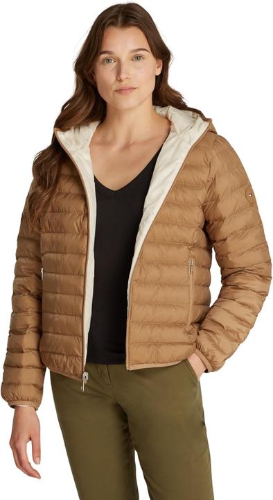 Actual product image Tommy Hilfiger Iconic Slim Safari Canvas Jacket for Women, Timeless Lightweight Design (L)