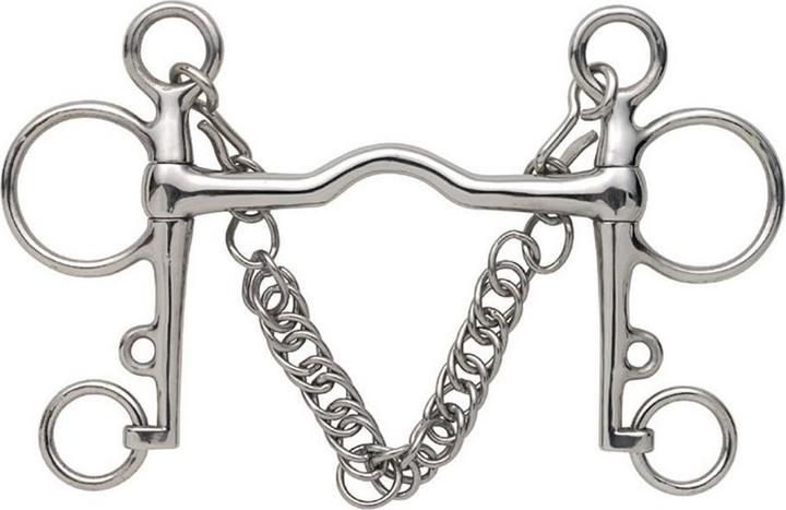 Actual product image Shires Curb bit with tongue bow