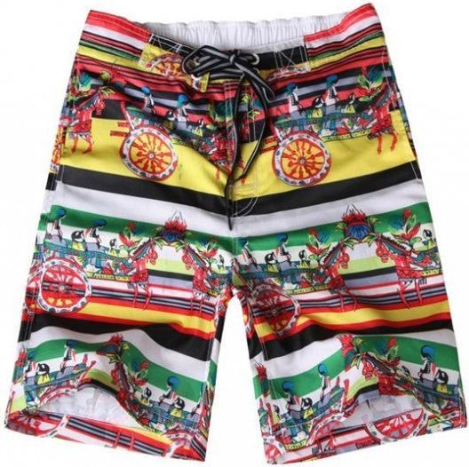 Hermex Stylische Surfer Badehose Badeshorts Short Hose Grösse M (M)