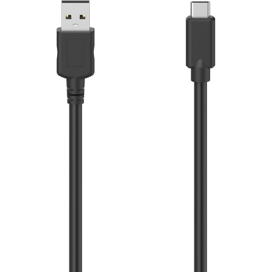 Hama USB-C-Kabel, USB-A-Stecker - USB-C-Stecker, USB 2.0, 480 Mbit/s, 0,75 m (0.75 m, USB 2.0), USB Kabel