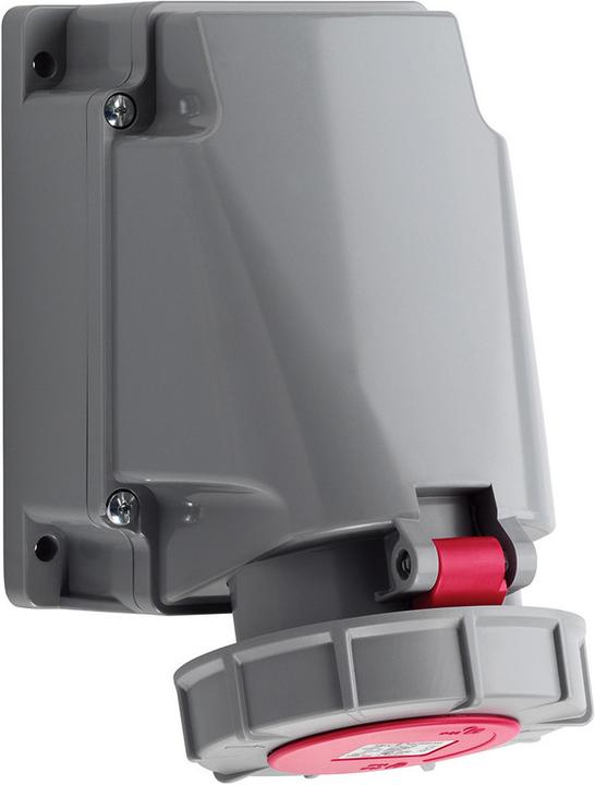 Productafbeelding ABL CEE wandcontactdoos, IP67, 63A, 5-polig, 400V, 6h, rood