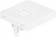 Produktbild Exertis Connect Dexlan Frontplatten-Einsatz 45 x 45 mm für 1 Keystone-Modul, signalweiss RAL 9003