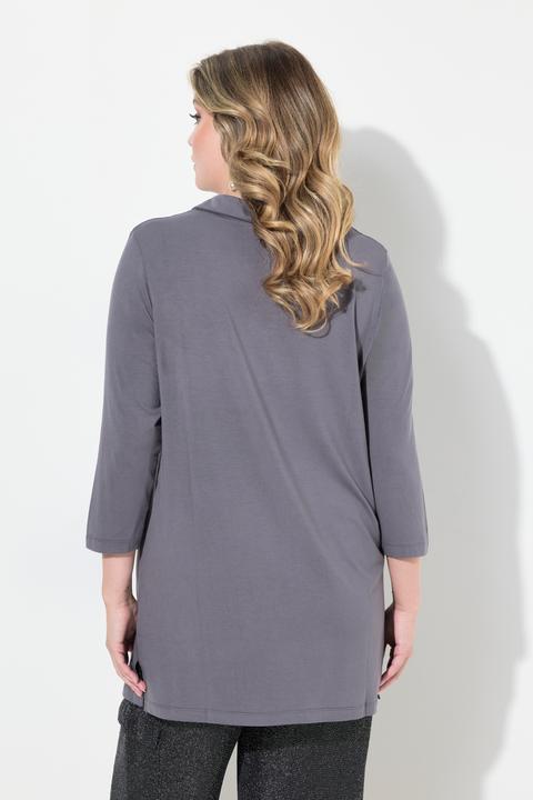 Produktbild Miamoda Blusenshirt, Straight Fit, Hemdkragen, 3/4-Ärmel (44)