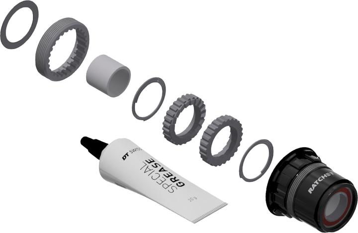 Immagine prodotto DT Swiss Alu, 3 cricchetti a cricchetto, Sram XDR Road (Freni a disco Center Lock)