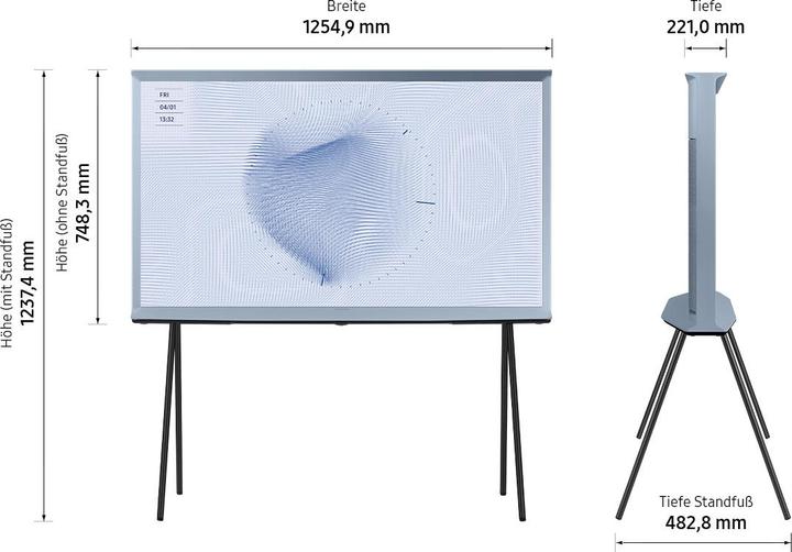 Produktbild Samsung The Serif QE55LS01B (55", LS01B, QLED, 4K, 2022)