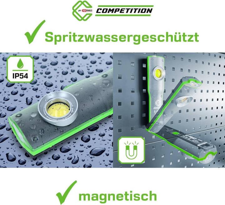 Image du produit KS Tools 512.4510 COMPETITION LED-Arbeitsleuchte, dimmbar, 1200 Lumen, mit Lades (1200 lm)