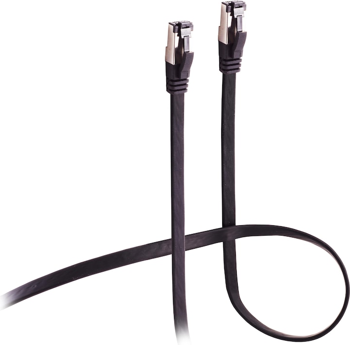 Produktbild Shiverpeaks Flexline®-Patchkabel CAT 8.1 U/FTP PIMF, flach hochflexibel schwarz 5,0m (U/FTP, CAT8.1, 5 m)