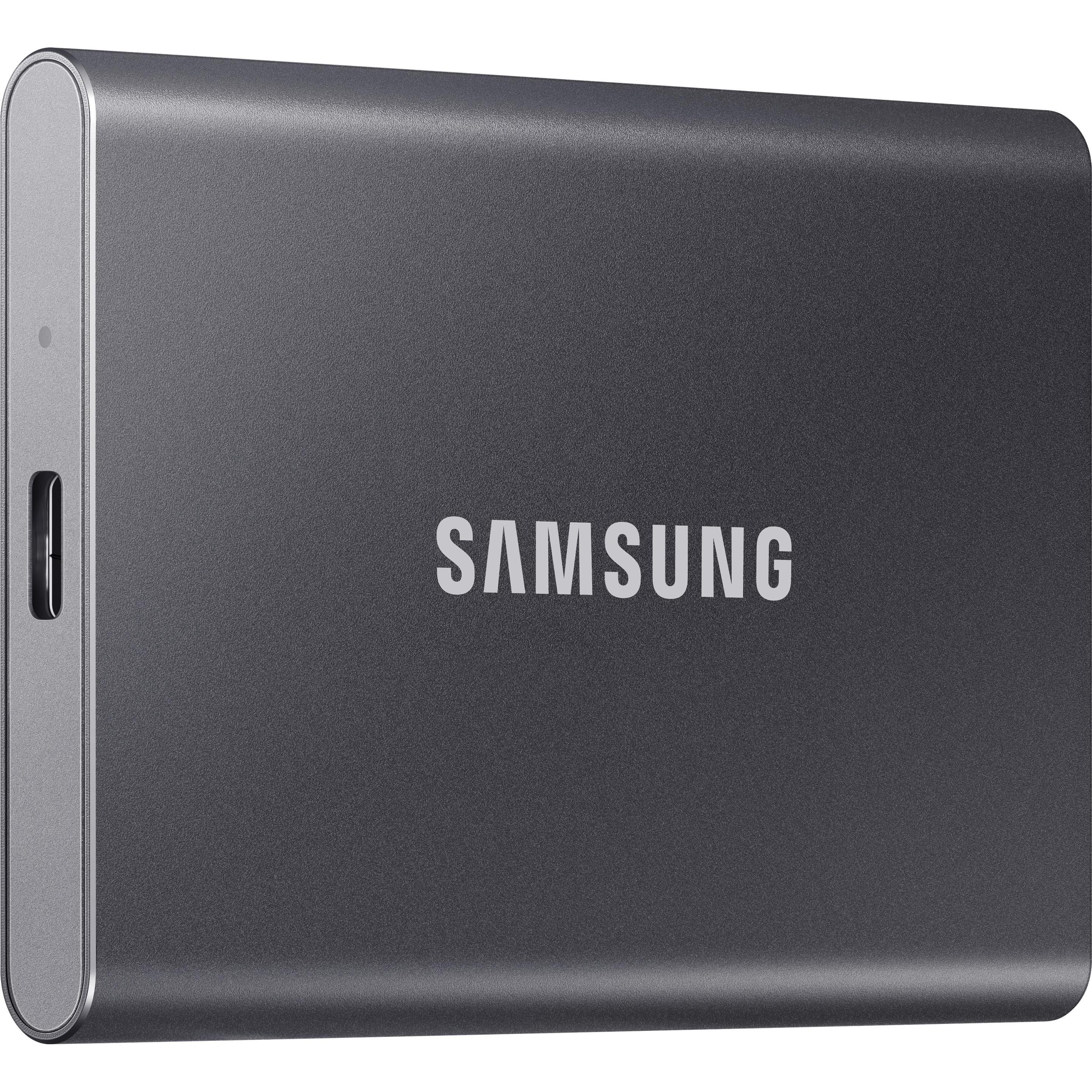 Thumbnail - Samsung Portable T7 Titan Grey (4000 GB), Externe SSD, Grau