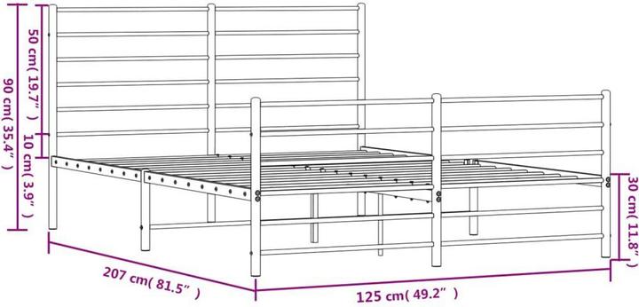 Image du produit vidaXL Bettgestell (120 x 200 cm)