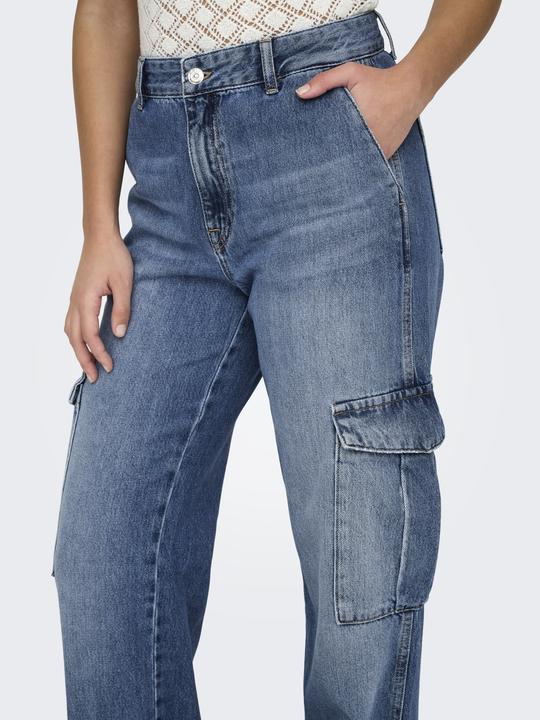 Produktbild Only Gerade geschnitten Hohe Taille Jeans Straight-Fit jeans (W29/L32)