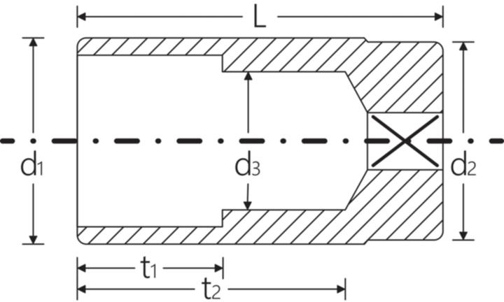 Produktbild Stahlwille Zwölfkant-Steckschlüsseleinsatz (17 mm)