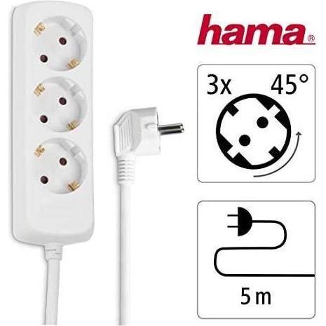 Thumbnail - Hama, Steckdosenleiste, Steckdosenleiste (3 x, 2-Polig, 5 m)