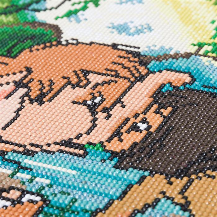 Actual product image Craft Buddy Jungle Book Friends, picture 40x50cm Crystal Art Kit