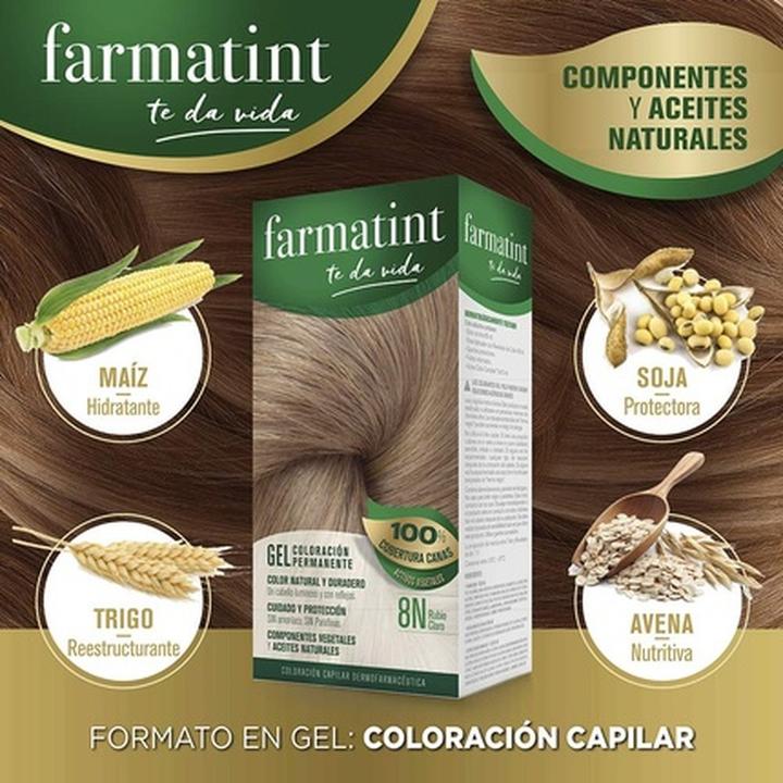 Image du produit Farmatint gel coloración permanente #8n-rubio claro (8N)