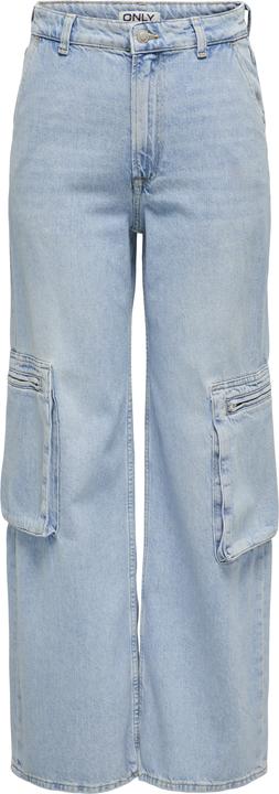 Actual product image Only ONLHOPE EX HW WIDE CARGO DNM CRO Loose Fit Jeans (W31/L32)