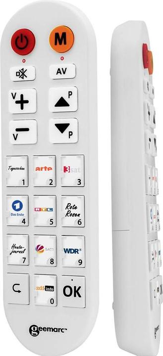 Produktbild Geemarc TV PHOTO100 TV-Fernbedienung mit Fototasten (Gerätespezifische Fernbedienung, Radio Frequency (RF))