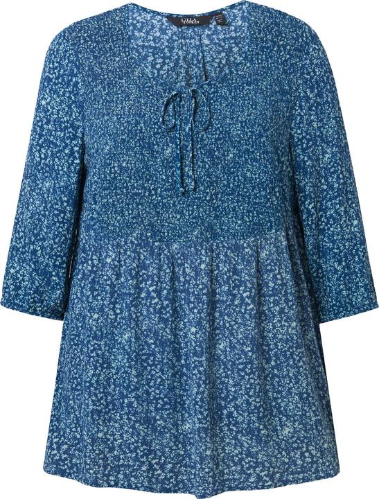 Produktbild Ulla Popken Smokbluse, Punkte, A-Linie, Rundhals, 3/4-Arm (50, 52)